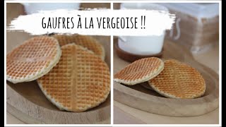 Recettes  Gaufres à la vergeoise [upl. by Tyree]