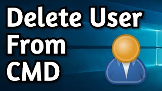 How To Delete Users From Command Prompt CMD on Windows 10 [upl. by Tterrab]