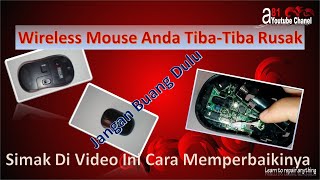 cara memperbaiki mouse wireless logitech [upl. by Lrak]