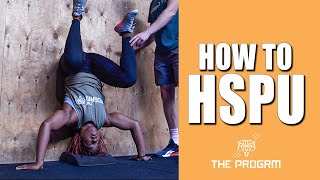 Handstand push up CrossFit tutorial [upl. by Lemal]