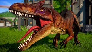 Allosaurus vs Baryonyx Carnotaurus Ceratosaurus  Jurassic World Evolution [upl. by Aleira146]