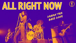 🎸 Learn the Bass Line of All Right Now by Free 🎸 No265 [upl. by Gensmer833]