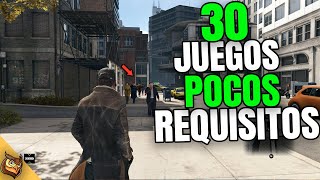 🔥 Super TOP 30 Juegos para PC de POCOS REQUISITOS 512MB VRAM  Intel HD Graphics🚀 2020 [upl. by Plumbo]