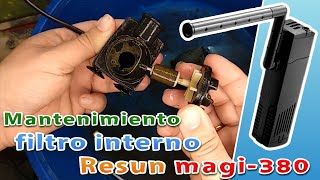 Limpieza y Mantenimiento filtro Interno acuario Resun Magi 380 🚰 [upl. by Powers]