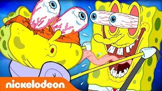 SpongeBobs MOST EyePopping Moments 👁  Nicktoons [upl. by Heddy]