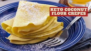 Keto Coconut Flour Crepes Recipe With Cinnamon shorts [upl. by Allicsirp]