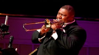 Wycliffe Gordon plays SWING THAT MUSIC at CancerBlows 2015 [upl. by Annirac332]