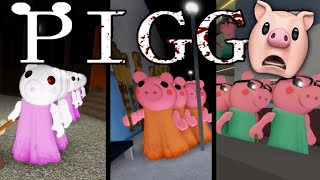 I BEAT 10 BOTS SOLO IN 3 MORE CHAPTERS  Roblox Piggy Forest  Station  Gallery [upl. by Etnoid]