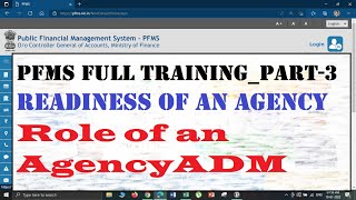 PFMS Full TrainingPart3 How to make an agency functional on PFMS Agency Management [upl. by Anairda]