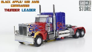 Black Apple Wei Jiang Commander THUNDER LEADER Optimus Prime Review [upl. by Snider]