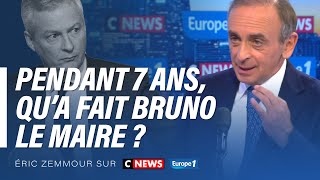 Eric Zemmour sur CNEWS  Pendant 7 ans qu’a fait Bruno Le Maire [upl. by Artekal]