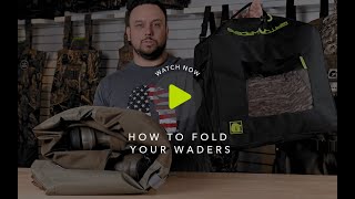 How to Fold Waders [upl. by Aleacem]