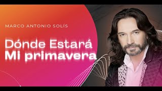 Marco Antonio Solís  Dónde estará mi primavera  Lyric video [upl. by Llovera961]