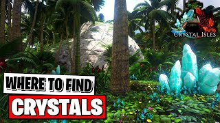 Ark Crystal Isles  Where to Find Crystals [upl. by Laucsap706]