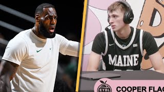 Cooper Flagg On His HighSchool Dominance Playing In Front Of LeBron  July 7 2023 [upl. by Odnalor]