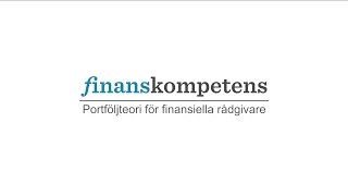 Portföljteori för finansiella rådgivare [upl. by Ailehs]