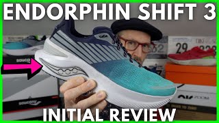 SAUCONY ENDORPHIN SHIFT 3  INITIAL REVIEW  SPEEDROLL TECHNOLOGY IN A DAILY SHOE  EDDBUD [upl. by Koren]