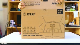 Unboxing Gaming Monitor MSI Optix G24 Series [upl. by Daeriam]