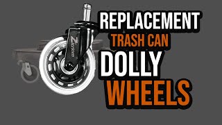 Brute trashcan dolly  wheel replacement [upl. by Richard]