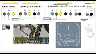 install Nest Thermostat diagram [upl. by Naahs]