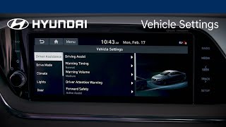 Vehicle Settings  Hyundai [upl. by Mitzi]