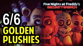 All 6 Golden Plushies Gifts Locations  FNAF Security Breach [upl. by Nirraj]