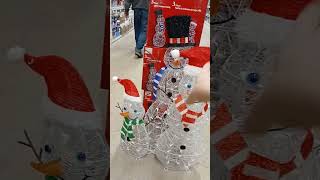 Home Depot Canada 365ft Snowman Family8998 halloweenparty christmas snowman family homedepot [upl. by Attikram]