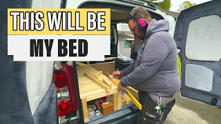 I Built A Bed For My Campervan  Part 5 [upl. by Aita]