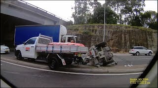 BAD DRIVING AUSTRALIA  107 LOST Control  Too Tall  Trailer Down  Fireworks [upl. by Eanrahc287]