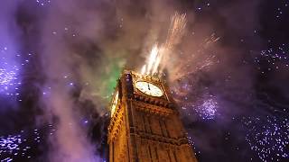 London Big Ben UK New Years Fireworks HD [upl. by Hodgkinson]