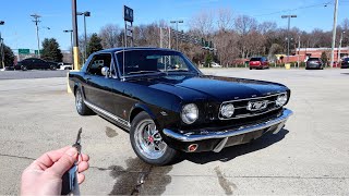 1966 Ford Mustang GT Start Up Exhaust Test Drive and Review [upl. by Noirret549]