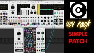 How to create a simple patch in VCV Rack 2 FREE Modular Synth [upl. by Llerroj359]