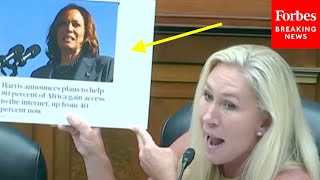 Marjorie Taylor Greene Directly Calls Out Kamala Harris In Fiery House Oversight Committee Hearing [upl. by Adlesirc323]