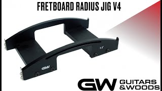 How to radius a fretboard without a CNC machine  GampW  Fretboard Radius Jig V4 [upl. by Adnael169]