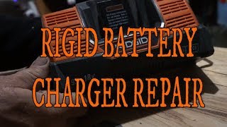 RIDGID BATTERY CHARGER REPAIR [upl. by Naam]