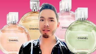 CHANEL CHANCE COLLECTION REVIEW  Chance Eau Fraiche Chance Eau Tendré  Chance Eau Vive [upl. by Euqram]