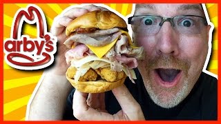 Arbys Meat Mountain Review 17oz Sandwich and DriveThru Experience [upl. by Nagle]