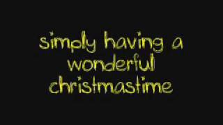 Wonderful Christmastime  Paul McCartney • Lyrics • [upl. by Beaumont]