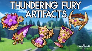 Farm Thundering Fury Artifacts  Genshin Impact [upl. by Nylsirhc265]