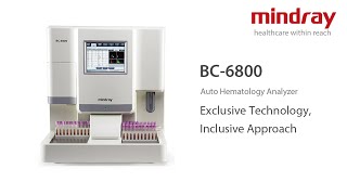 Mindray Auto Hematology Analyzer BC6800 SFCube [upl. by Nahbois]