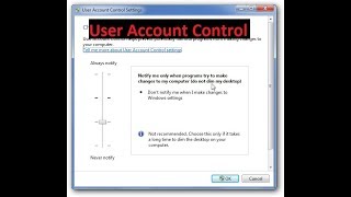 Felhasználói Fiókok Felügyelete  Beállítás kikapcsolás  User Account Control in Windows [upl. by Myles758]