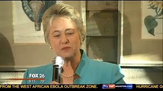 Houston Mayor Annise Parker calls out Fox News Channel during breakfast speech [upl. by Aelanna259]