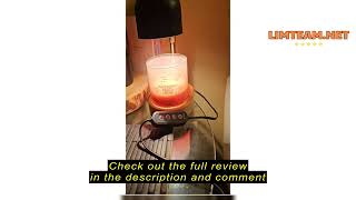 Review Candle Warmer Lamp with 2 Bulbsseenlast Candle Warmer with Dimmer Adjustable Height Electri [upl. by Aia428]