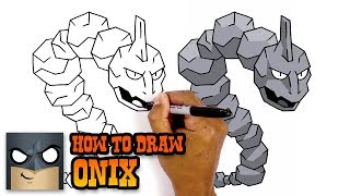 Pokemon  How to Draw Onix Art Tutorial [upl. by Nnyroc229]