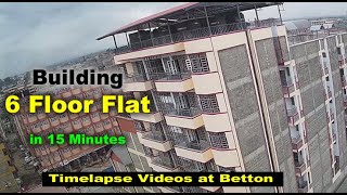 Building a 6 Floor Flat in 15 Minutes Timelapse House Projects [upl. by Ydwor]