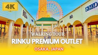 Rinku Premium Outlet Osaka Japan  4K Walking Tour [upl. by Nylicaj]