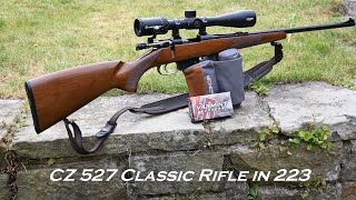 CZ 527 in 223 A classic rifle in for review what do you want to see checked and tested [upl. by Ona]