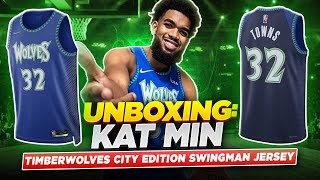 UNBOXING KarlAnthony Towns Minnesota Timberwolves Nike Swingman Jersey  75th Anniversary [upl. by Esmerelda]