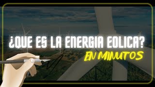 ¿QUE ES LA ENERGIA EOLICA en minutos [upl. by Mencher]