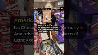 American POV Christmas Advent Calendars in Edeka Grafenwoehr Germany Candy or Beer [upl. by Azmuh]